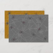 Halloween spiders web and pumpkins (Voorkant / Achterkant)