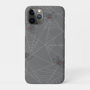 Halloween spiders web and pumpkins iPhone 11 pro hoesje