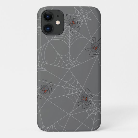 Halloween spiders web and pumpkins Case-Mate iPhone case (Achterkant)