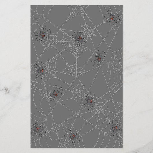 Halloween spiders web and pumpkins flyer (Voorkant)