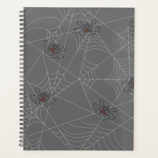 Halloween spiders web and pumpkins planner (Voorkant)