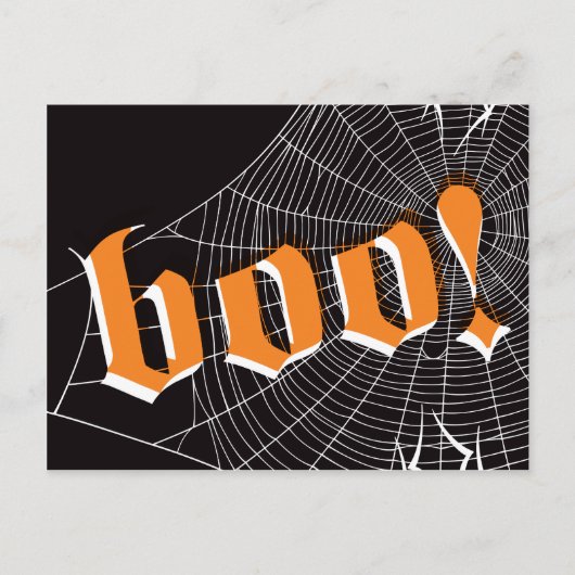 Halloween SpiderWeb Briefkaart (Voorkant)