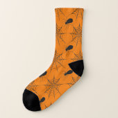 Halloween Spiderweb en Spider Pattern Sokken (Links - buitenkant)