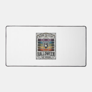 Halloween Spin Spider Verschrikkelijke Retro Gravu Bureaumat