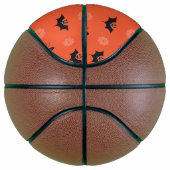 Halloween spin, vleermuis & spinnenweb patroon basketbal (Rechts)