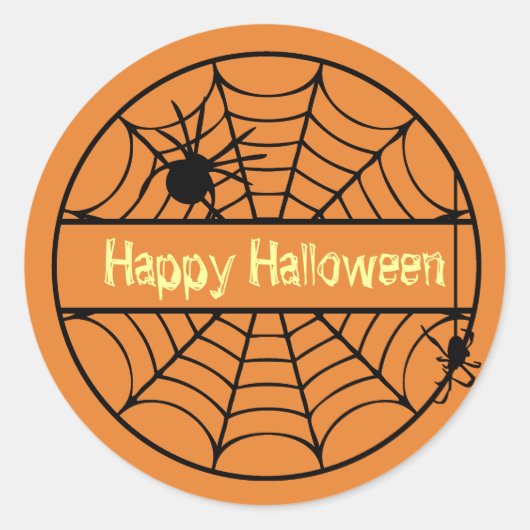  Halloween Spin Web Sticker (Voorkant)