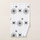 Halloween Spin Webs Patroon Spooky Cobweb Bad Handdoek (Handdoek)