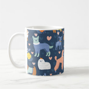 Halloween Spinnen Web: Naadloos Patroon Koffiemok