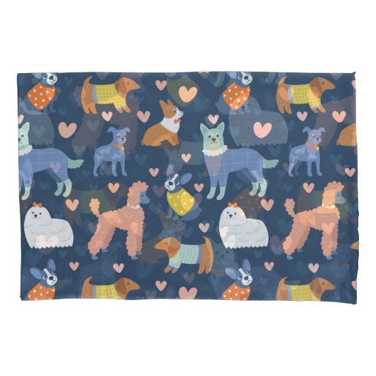 Halloween Spinnen Web: Naadloos Patroon Kussensloop (Voorkant)