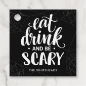 Halloween Spinnenweb Bedankjes Labels (Voorkant)