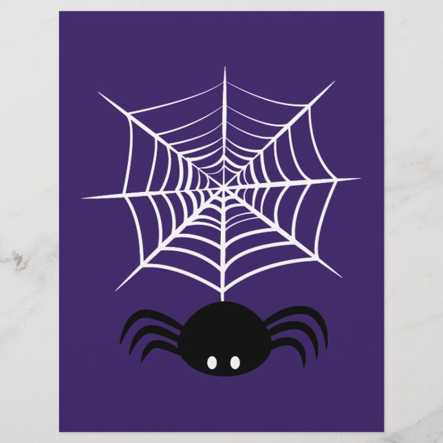 Halloween Spinnenweb  Briefhoofd (Voorkant)