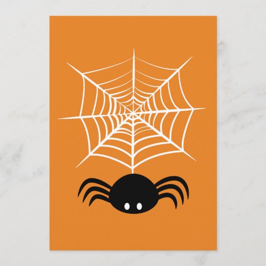 Halloween Spinnenweb  Menu (Voorkant)