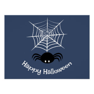 Halloween Spinnenweb Perfect Poster