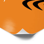 Halloween Spinnenweb Perfect Poster (Hoek)