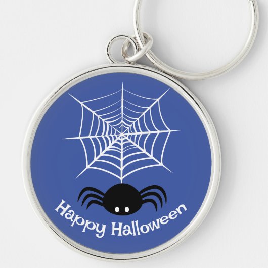 Halloween Spinnenweb Sleutelhanger (Voorkant)