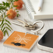 Halloween Spinnenweb Sleutelhanger (Voorkant Rechts)