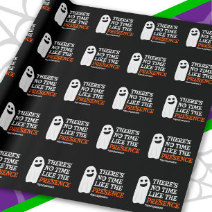 Halloween Spirit Happy Ghost Funny Halloween Cadeaupapier