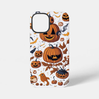 Halloween Spirits | Schattigee Ghost & Pumpkin Pho iPhone 12 Mini Hoesje