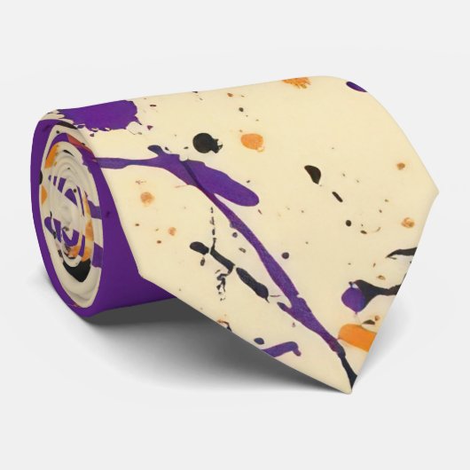 Halloween Splatter Stropdas (Opgerold)