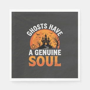 Halloween-spoken Verschijnen Hebben een Echte Ziel Servet