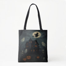 Halloween Spokenhuis Boodschappentas