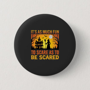 Halloween Spokenhuis Heks Bang Maak Quote Ronde Button 5,7 Cm