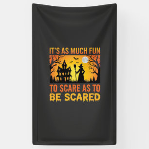 Halloween Spokenhuis Heks Bang Maak Quote Spandoek
