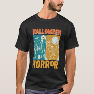 Halloween Spokenhuis Maan Skelet Ontwerp_1 T-shirt