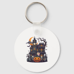 Halloween Spokenhuis Skeletten Pompoen Geest Cr Sleutelhanger