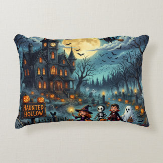 Halloween Spokenhuis Trick or TreatWerpkussen Accent Kussen