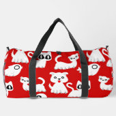 Halloween spook fret hond rood plunjezak (Achterkant)