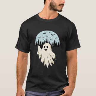 Halloween Spook Maan Bos Ontwerp_1 T-shirt