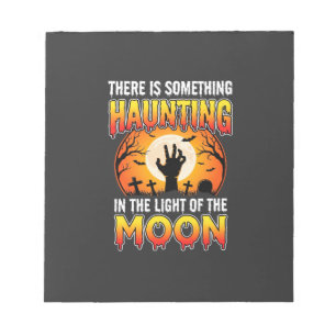Halloween Spook Maan Kerkhof Horror Notitieblok