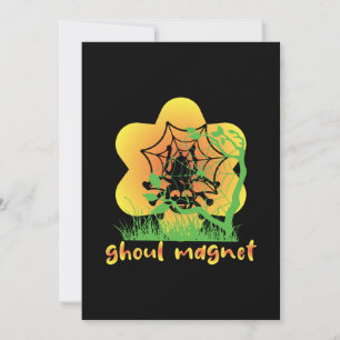 Halloween Spook Magnet Verjaardag Kaart