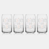 Halloween - spookfeest blikvorm glas (Achterkant)