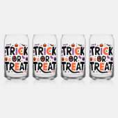 Halloween - spookfeest blikvorm glas (Voorkant)