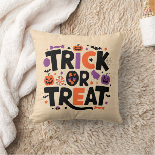 Halloween - spookfeestjes kussen