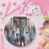 Halloween spookhonden papieren bordje (Feest)