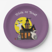 Halloween spookhuis papier Bord (Voorkant)