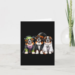 Halloween spookkostuum heksenhond Sint Bernard St Kaart