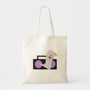 Halloween-spookmeisje muziek trick-or-treat-tas tote bag