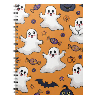 Halloween spookpatroon Notitieboek