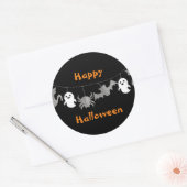 Halloween-spookslinger Ronde Sticker (Envelop)