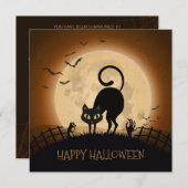 Halloween Spooktaculaire | Invitation du parti (Devant / Derrière)