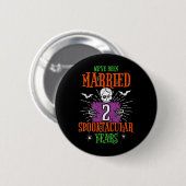 Halloween Spooktacular 2e bruiloft Jubileum Ronde Button 5,7 Cm (Voorkant /achterkant)