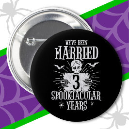 Halloween Spooktacular 3de bruiloft Jubileum Ronde Button 5,7 Cm