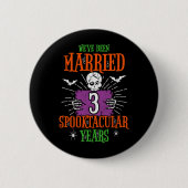 Halloween Spooktacular 3de bruiloft Jubileum Ronde Button 5,7 Cm (Voorkant)