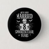 Halloween Spooktacular 8th Wedding Jubileum Ronde Button 5,7 Cm (Voorkant)
