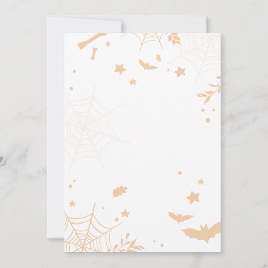 Halloween Spooktacular Birthday Party Invitation Kaart (Achterkant)