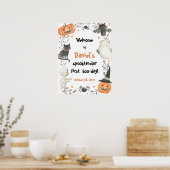 Halloween Spooktacular Birthday Welcome Poster (Keuken)